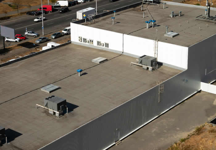 Example of Rubber / EPDM Roofing for commerical Space